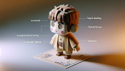 Attack on Titan，Bertolt Hoover，full body, isometric,3d, cute, Little adorable chibi graphics, disney pixar Style,cute mobile game style,Hyper Realistic, cinema lighting